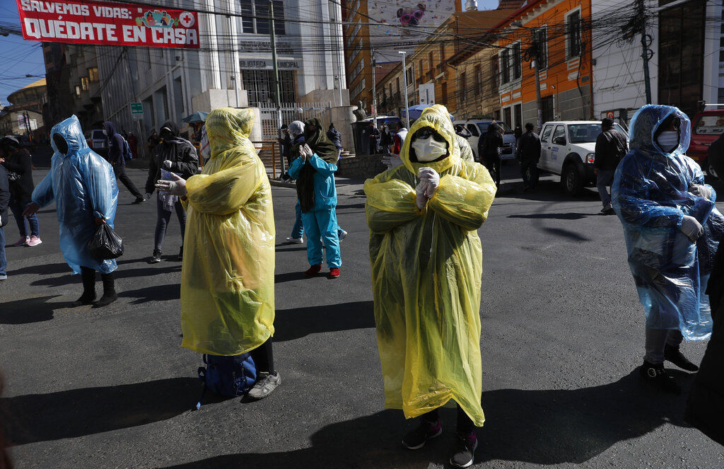 APTOPIX Virus Outbreak Bolivia Protests